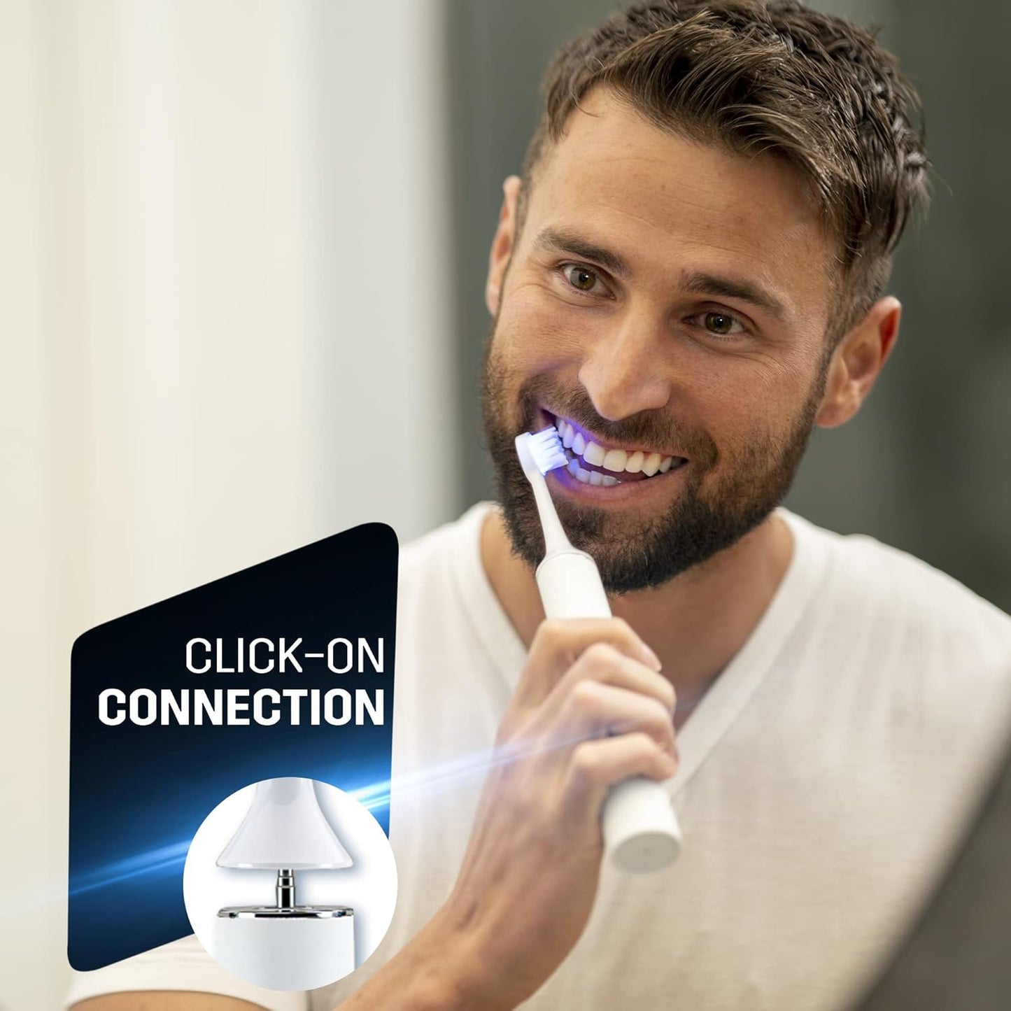 SPARX - Toothbrush Replacement Heads, Brush Heads with Blue Light Therapy for Gum Care, Replacement Brush Heads, White, 2 Pack…