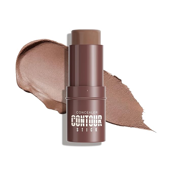 Cream Contour Stick, Cool Toned Contour & Sculpt Stick for Natural Sculpted Face Makeup, Creamy Texture & Non Cakey, Long Lasting Cream Bronzer Stick, Buildable & Highly Pigmented (07 Bronzer)