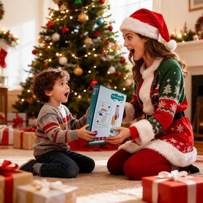 Kids Cleaning Set, 8 Pack Wooden Housework Cleaning Includes Broom Mop Duster Dustpan Brushes Rag and Organizing Stand, Solid Beech Wood , Cleaning Toys Gift for Toddlers Girls Boys Age 3-8