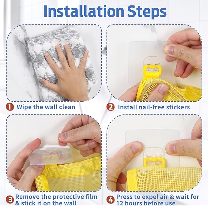 Bath Toy Storage, Goowin Bath Toy Holder, 3 Compartment Large Openings Bath Toy Organizer, Large Capacity Bath Tub Toy Holder, Kids Bathtub Toy Storage for Accessing & Sorting Toys (Yellow, Upgrade)