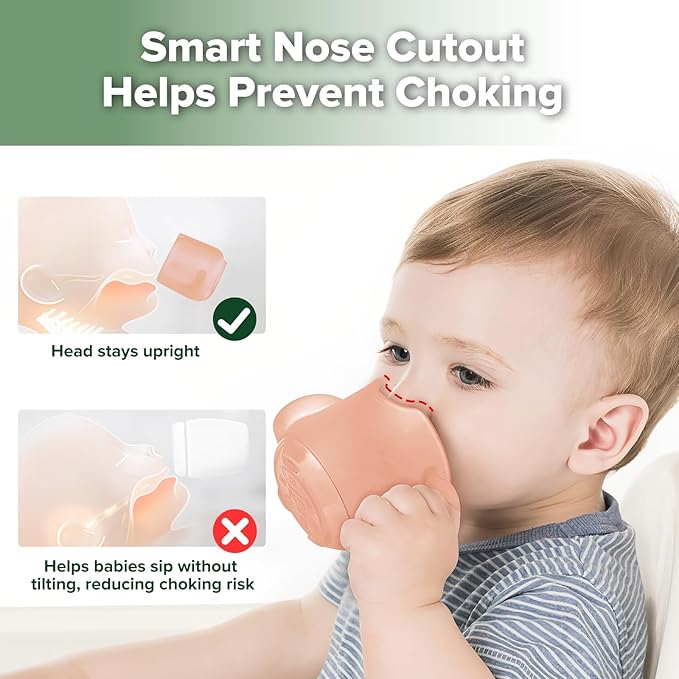 haakaa Silicone Baby Training Cup, Toddler Learning Open Cup for Baby 6 Months+, Drop-Proof BPA Free, 5 Ounce