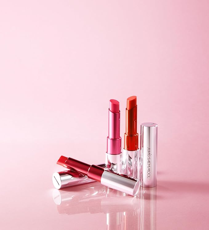 JUNG SAEM MOOL New Classic Glaze Lipstick 2.3g, High-Shine Slim Lipstick with Volumizing Menthol, Lightweight Non-Sticky Glassy Finish, Nourishing Lip Care, Korean Lip Makeup (Dewey Tangerine)