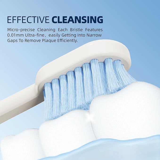 8-Pack Classic Manual Toothbrush Set, Extra Soft Activated-Charcoal Tapered Bristles, Eco-Friendly Biodegradable Handle with Travel Cap, Dentist-Recommended for Adults, 4 Colors