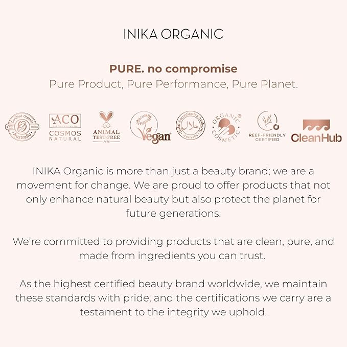 INIKA Organic Tinted Lip Serum | Ceramide + Peptide Infused, Sheer Wash of Color, Plumps, Softens, Smooths, Hydrates + Repairs. Natural & Vegan (Peony)