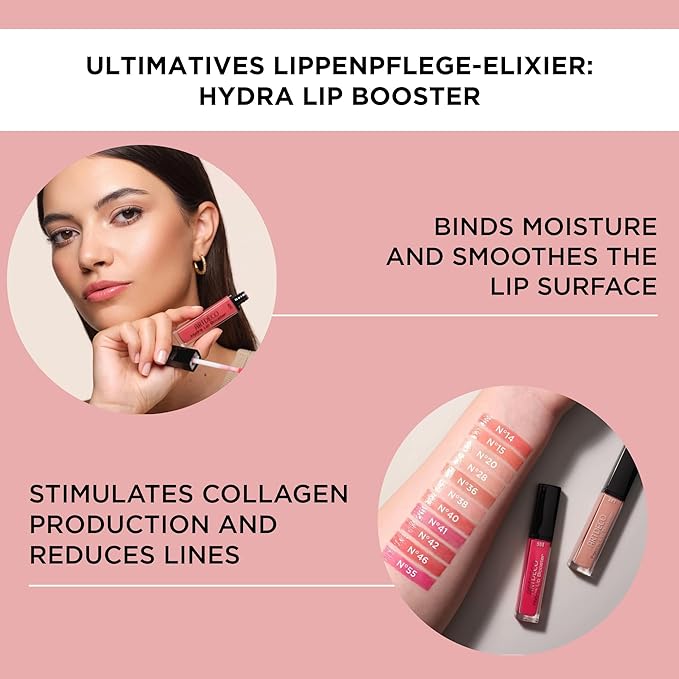 ARTDECO Hydra Lip Booster - Translucent Skipper’s Love - Hydrating Lip Gloss - Boosting Effect - Color Hint & Beautiful Shine - Non-Sticky Finish - Lip Care - Lip Oil - Makeup - Hyaluron - 0.21 Fl Oz