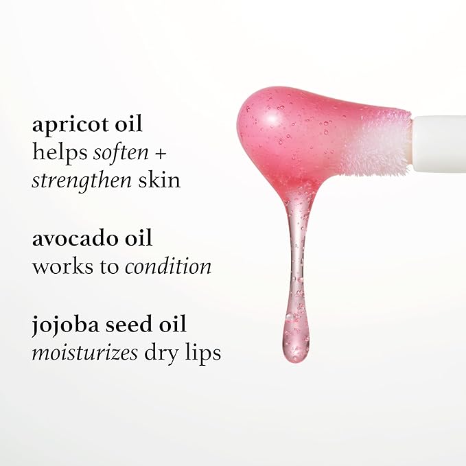 Julep So Plush Glossy Lip Oil – Hydrating Lip Tint with Apricot, Avocado & Jojoba Oils – Non-Sticky Shine, Moisturizing Lip Gloss for Soft, Nourished Lips – Vegan & Cruelty-Free (06 Clear Conscience)