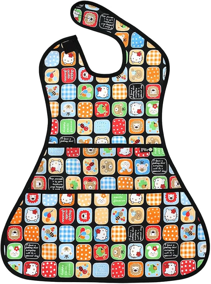 Long Sleeve Waterproof Bib for Toddlers – Soft Feeding Smock for Baby Mealtime, Self-Feeding,BPA-Free, Easy Clean