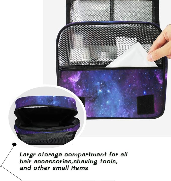 senya Hanging Travel Toiletry Bag Kit Makeup Case Cosmetics Organizer for Men Women