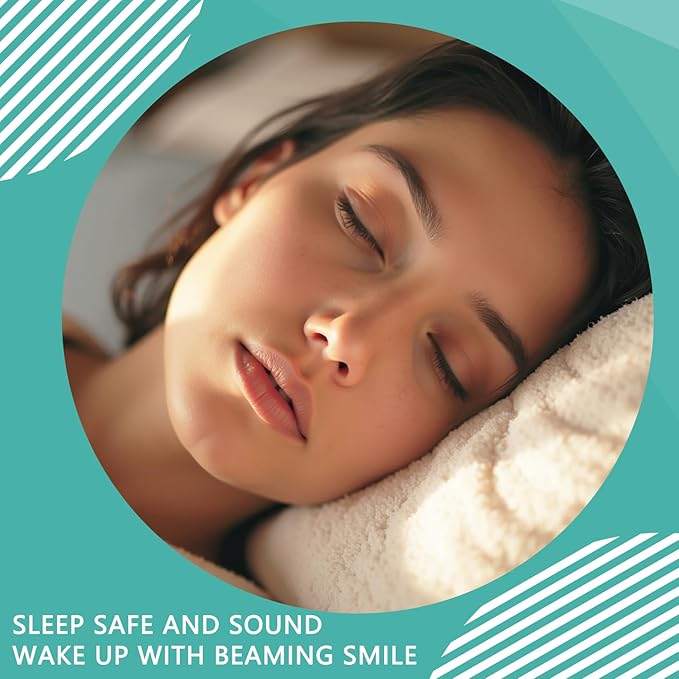 Mouth Guard for Grinding Teeth at Night, Bite Guard for Teeth Clenching Nighttime for TMJ Relief, Nightguard for Adult and Kids, 1 Pack