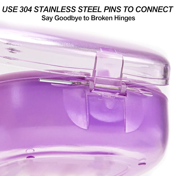 Braces Retainer Container Case with Mirror, Aligner and Retainer Holder Case Mouthguard Storage Container for Night Guard, Clear Aligner, Orthodontic Supplies with Removal Tool, Chew and Travel Brush