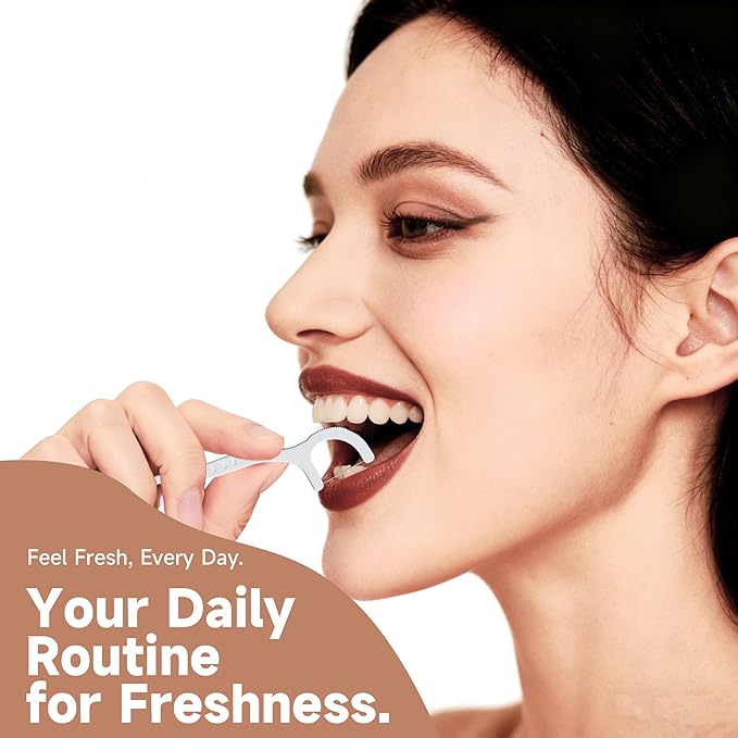 Unflavored Travel Floss Picks, Dental Floss for Adults, 120 Count (3 Boxes of 4 Travel Packs)