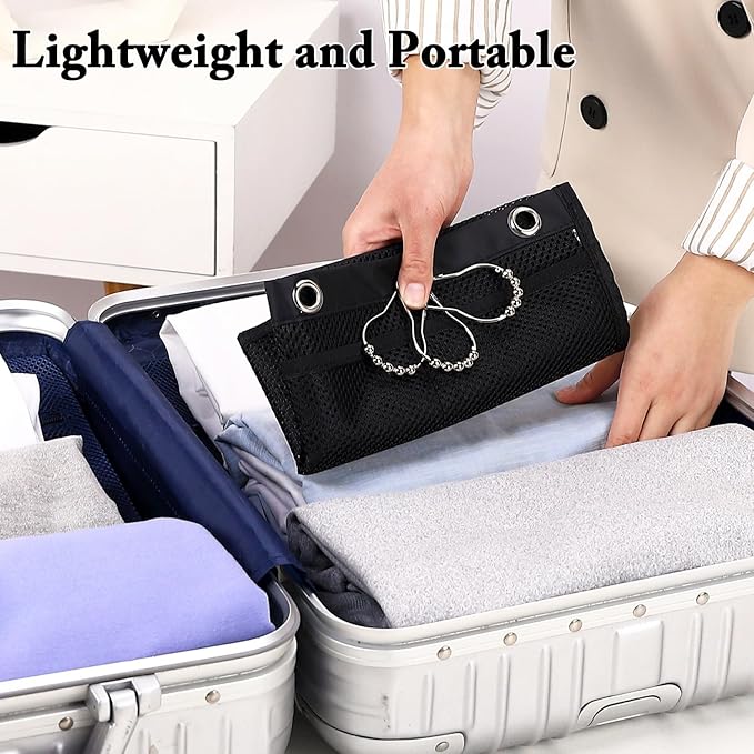 Mesh Shower Caddy Hanging, Quick-Drying Shower Organizer with 7 Pockets, Portable Bathroom Organizers and Storage for Shampoo, Soap, Loofah, Travel, and Cruise Essentials