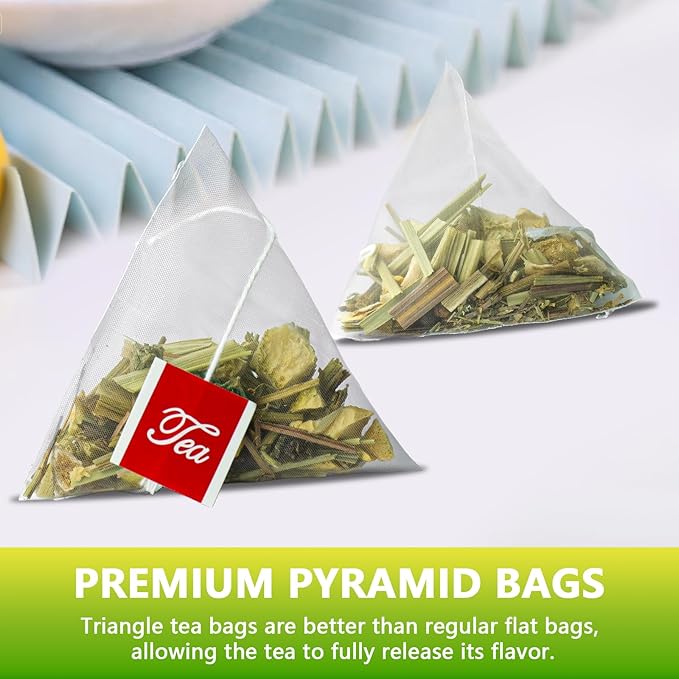 Lemon Peppermint Tea Bags – 60 Count |100% Natural Lemon & Mint Leaves | Naturally Refreshing & Uplifting | Caffeine-Free | Smooth & Cooling Flavor | Individually Wrapped for Daily Enjoyment