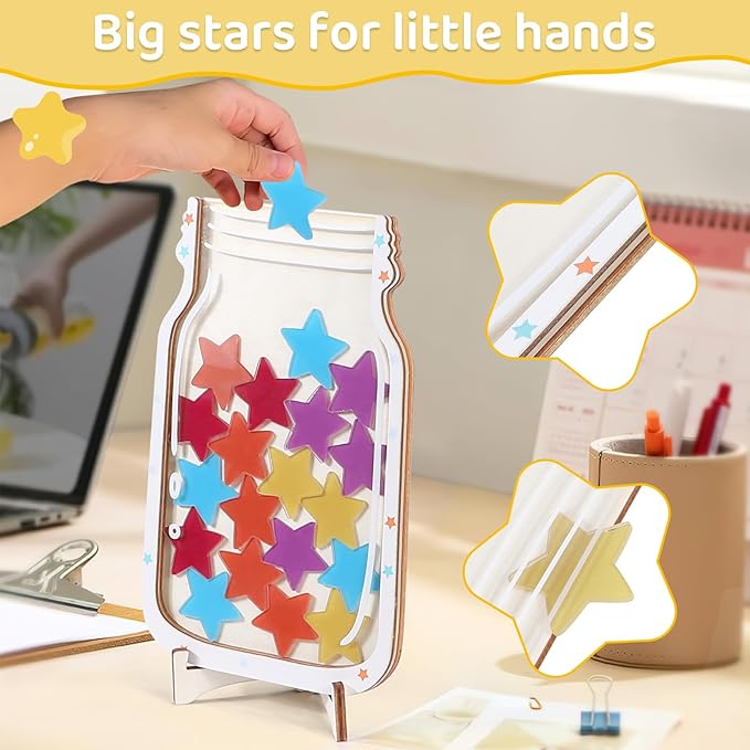 Classroom Reward Jar for Kids Students, Personalized Magnetic Reward Jar, Positive Behavior Training Reward Jar, Reward Chart for Classroom and Home