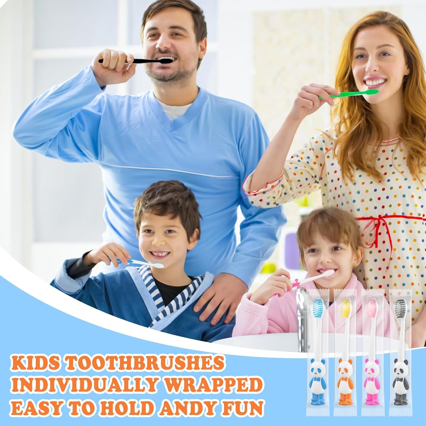 Disposable Toddler Toothbrush Kids Bulk Pack of 200,Suction Cup Bulk Children Toothbrushes for Kid Age 2+ Individually Wrapped Animal Toothbrush for Boys,Girls,for Home,School,Camp,Daycare,Travel