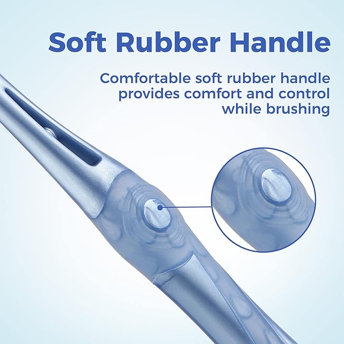 Medium Toothbrushes for Adults, Whitening Toothbrush with Spiral Medium Bristles for Smoke Tea Coffee Stain, Deep Plaque Removal, Rounded Bristle Tips for Gentle Cleaning