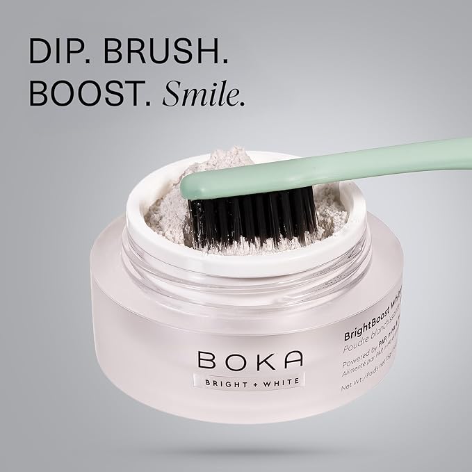 Boka Fluoride Free Whitening* Toothpaste and Boka Teeth Whitening Powder, Nano Hydroxyapatite, Appropriate for Sensitive Teeth, for Adults Oral Care