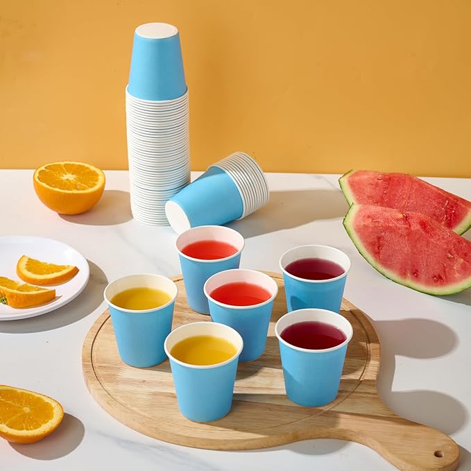 Turbo Bee 1200 Pack 5oz Disposable Paper Cups Bulk - Cold Beverage Water Cups for Parties, Offices, Events, Snacks and Mouthwash Use