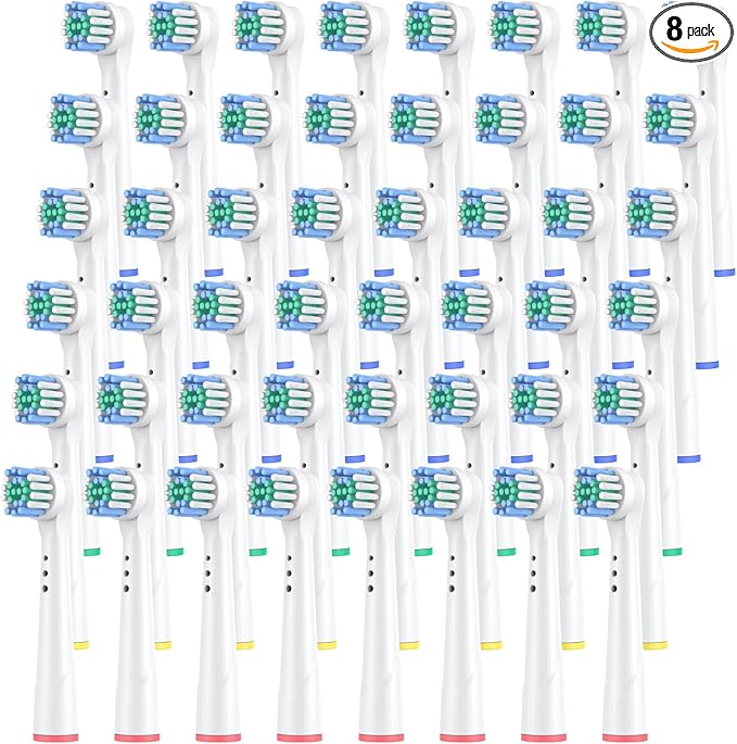 Safcare 8pcs Replacement Brush Heads Compatible with Oral B Electric Toothbrushes (YE638)