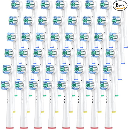 Safcare 8pcs Replacement Brush Heads Compatible with Oral B Electric Toothbrushes (YE638)