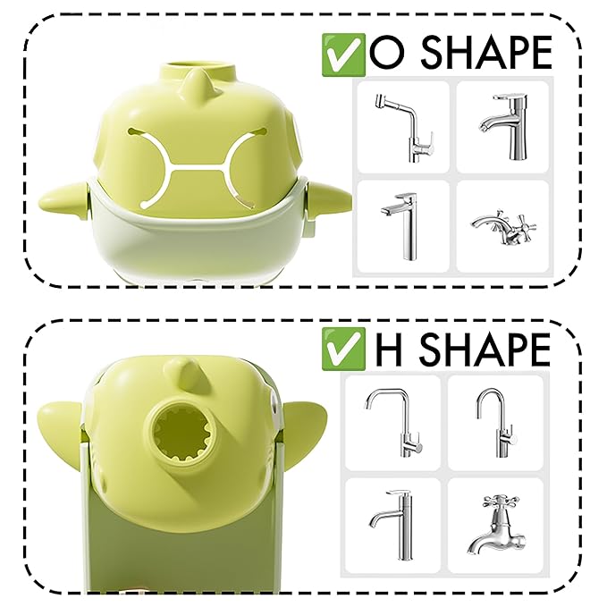 2 Pack Faucet Extender for Toddlers, Temperature Sensitive Sink Extension with Water Wheel to Kids Fun Hand Washing