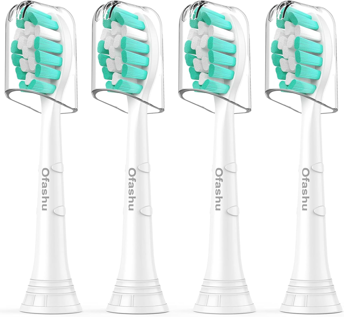 Electric Toothbrush Replacement Heads Compatible with Philips Sonicare ProtectiveClean 2 Series Plaque Control 4100 5100 6100 9024 6064, White, 4 Sonic Brush Head