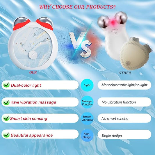 MiniCub Microcurrent Facial Device, Mini Face Sculpting Tool, Intelligent Microsculpt Device for Face, Double Chin Reducer Machine, Anti-Aging, Face Lifting and Skin Tightening, USB Rechargeable