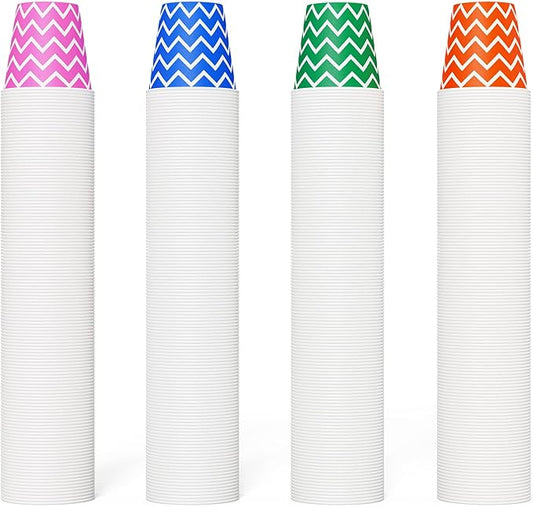 [300Pack] Paper Cups, 3oz Disposable Bathroom Cups, Mouthwash Cup, Cold Disposable Drinking Cup for Party, Picnic, BBQ, Travel, and Event (Strip)