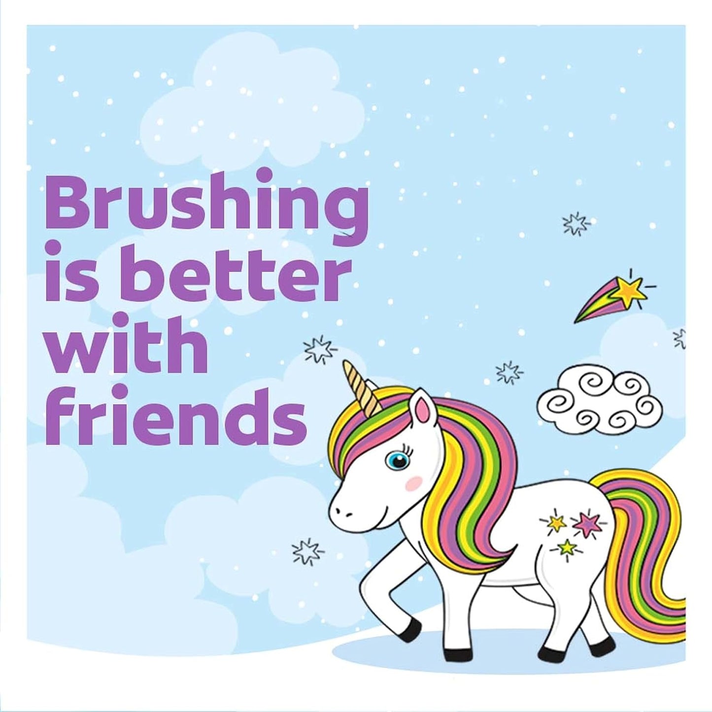 Colgate Kids Battery Powered Toothbrush, Unicorn, Extra Soft Toothbrush, Ages 3 and Up, 2 Pack