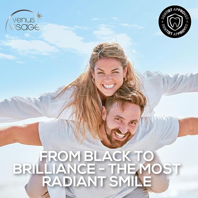 Venus Visage Activated Charcoal Toothpaste for Whitening - Effective Teeth Whitening Toothpaste for Surface Stains - Peppermint Flavor (3.7 oz/105 g)