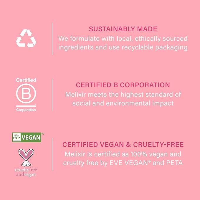 Melixir Vegan Lip Care Duo, Holiday Gift Set for Women, Christmas Stocking Stuffers, Hydrating Tinted Chapstick & Lip Gloss, Collagen & Shea Butter for Dry Lips, Trendy Lip Balm Kit for Teen Girls