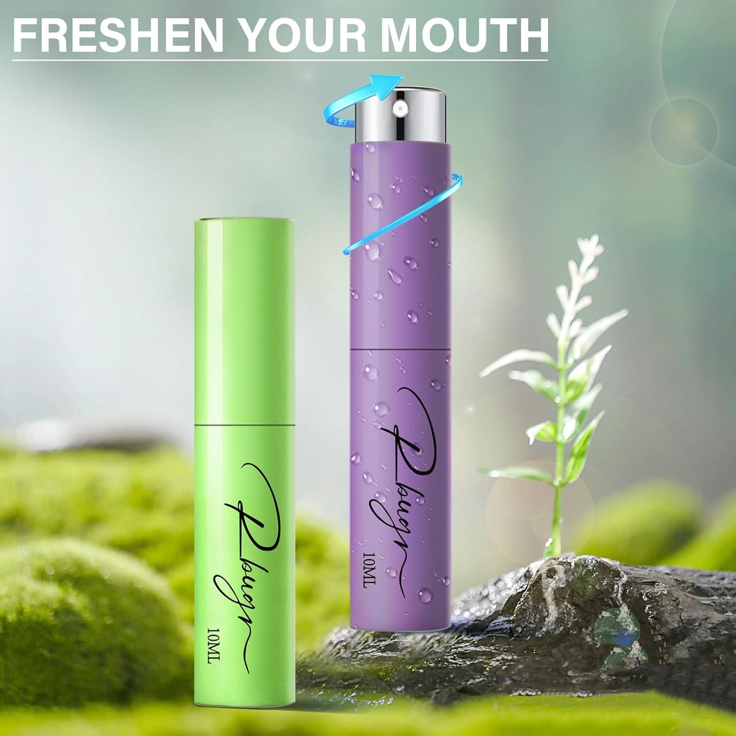 Breath Spray，5 Pcs Dry Mouth Spray，Mouth Spray Fresh Breath for Breath Care，Breath Spray for Bad Breath for Portability（10 ml/0.33 floz