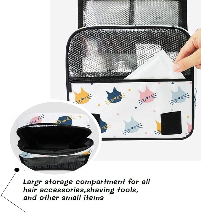 senya Hanging Travel Toiletry Bag Kit Makeup Case Cosmetics Organizer for Men Women