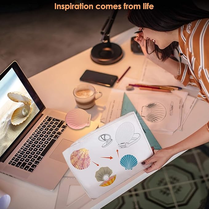 Mini Compact Mirror for Travel - 3.5" Portable, 2-Sided, Lightweight & Shatterproof, Folding Hand Held Mirror, Unique Gift for Women