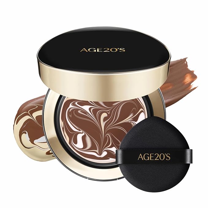 [NEW] AGE20'S Signature Essence Pact | 41N MOCHA | Vegan Korean Cushion Foundation | Pack of 1 | Cream Foundation, Dewy & Glow Finish, Natural Coverage, SPF 50+