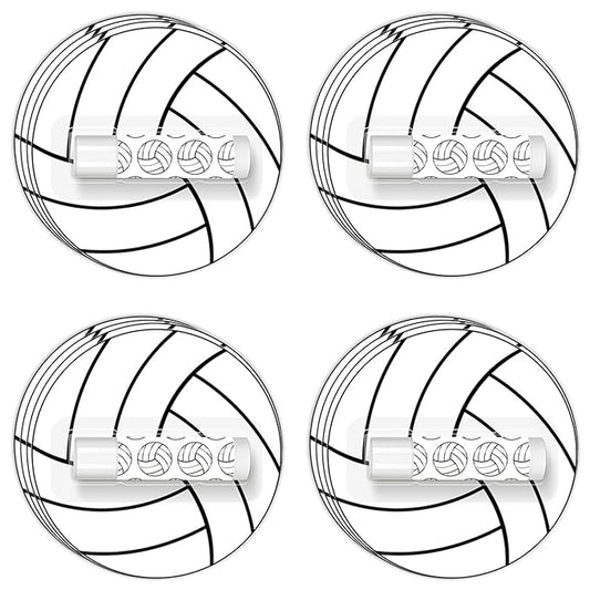 12 Pack Volleyball Lip Balm for Volleyball Theme Party Bulk Gifts,Beeswax Moisturizing Lip balm,Vanilla Flavor Plumping Chapstick for Volleyball Cheerleader Team Girls kids Men Women Sports Lovers