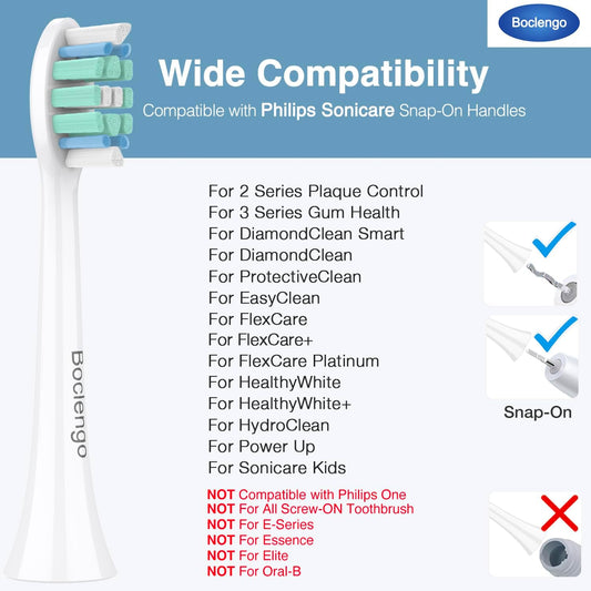 Replacement Toothbrush Heads for Philips Sonicare Replacement Heads C2, Electric Replacement Brush Head Compatible with Phillips Sonicare C2,for Philips Sonic Care Electric Brush,12 Pack