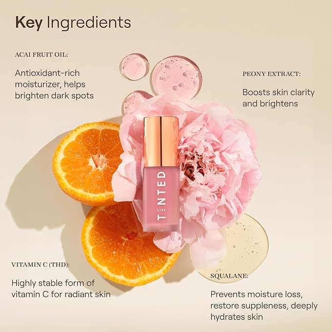 Live Tinted Blush Crush Liquid Blush - Creamy Blush for All Skin Tones, Skincare-Powered With Peony Extract, Açai Fruit Oil, and Vitamin C Infused Liquid Makeup Blush, 1 oz - Berry