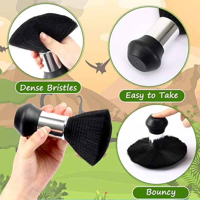 FEBSNOW Kids Hair Cutting Cape,Professional Kids Barber Cape and Neck Duster Brush Cartoon Hairdresser Apron with Adjustable Closure for Children Salon Barber Supplies for Kids & Adults 55x39 Inches