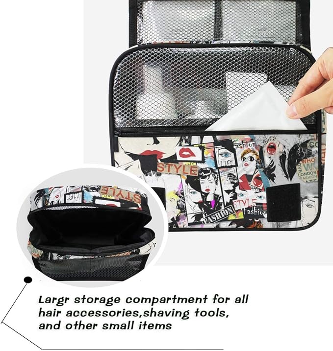 senya Hanging Travel Toiletry Bag Kit Makeup Case Cosmetics Organizer for Men Women