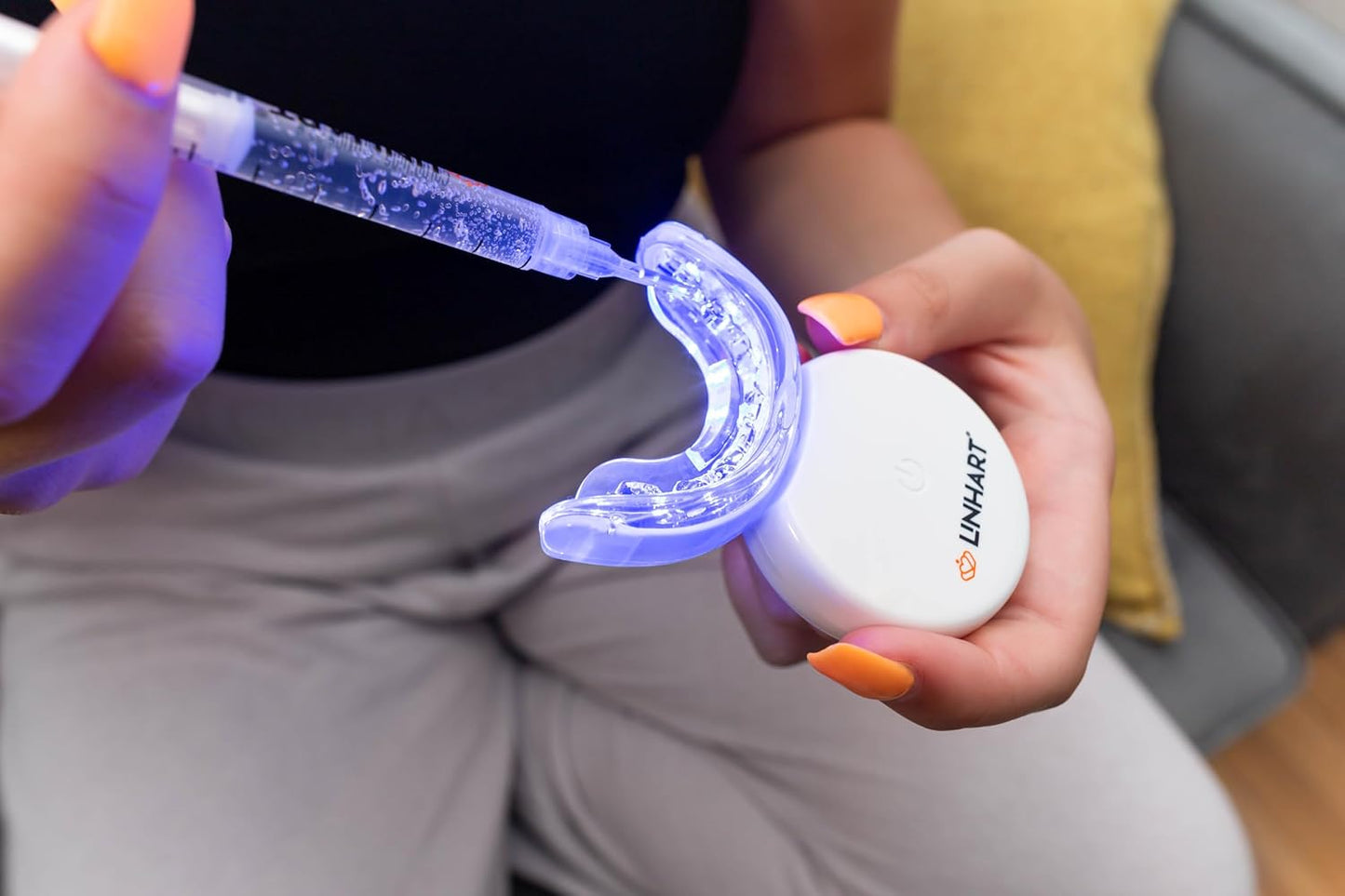 Linhart Whitening Gel Refills - 35% Carbamide Peroxide, 3mL Syringes for at-Home Teeth Whitening - Same Formula Used by Dentists in NYC - Minimizes Sensitivity, Maximizes Brightness - Pack of 4