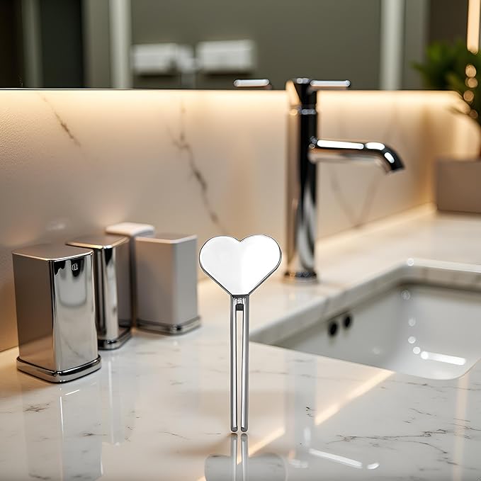 Cordate Metal Manual Toothpaste Squeezer Stainless Steel Dispenser Tube Squeezer Hand Cream Tube Key Roller Set Bathroom Accessorie Daily Living Tube Squeezing Aids