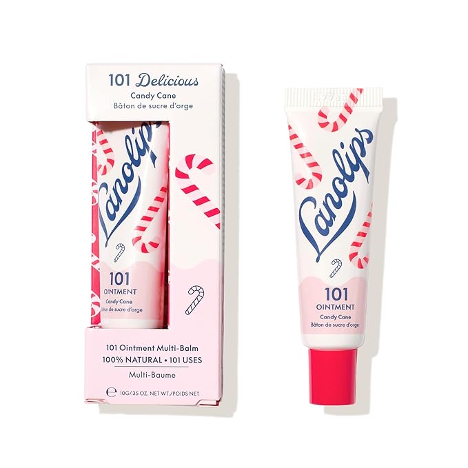 Lanolips 101 Ointment Multi-Balm Candy Cane (0.35 Ounce)
