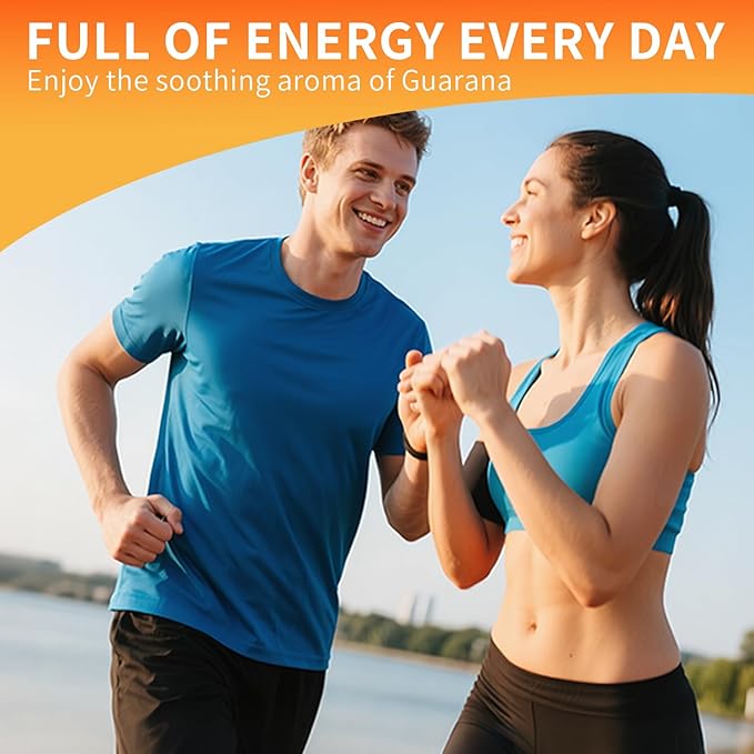 Energy Herbal Diffuser Pen - Caffeine Diffuser for Energy Boost (Guarana, Green Tea, Peppermint & Menthol) - 600 Uses, 1 Sticks