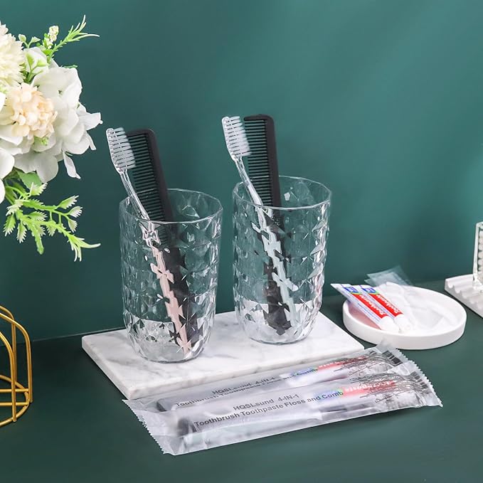 20pcs Disposable Toothbrushes with Toothpaste and Comb Floss Individually Wrapped, 4-in-1 Bulk Toothbrush Kit with 2 Color Toothbrush,10g Toothpaste,7 inch Comb, Floss Pick for Homeless,Hotel