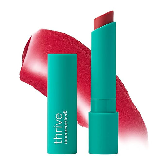 Thrive Causemetics Sheer Strength Soft Blur Lip Balm, Everyday Makeup Essential for Women, Lightweight & Creamy Lips Balm, Long Lasting Hydration, Vegan, Shade Neha (Soft Cherry)