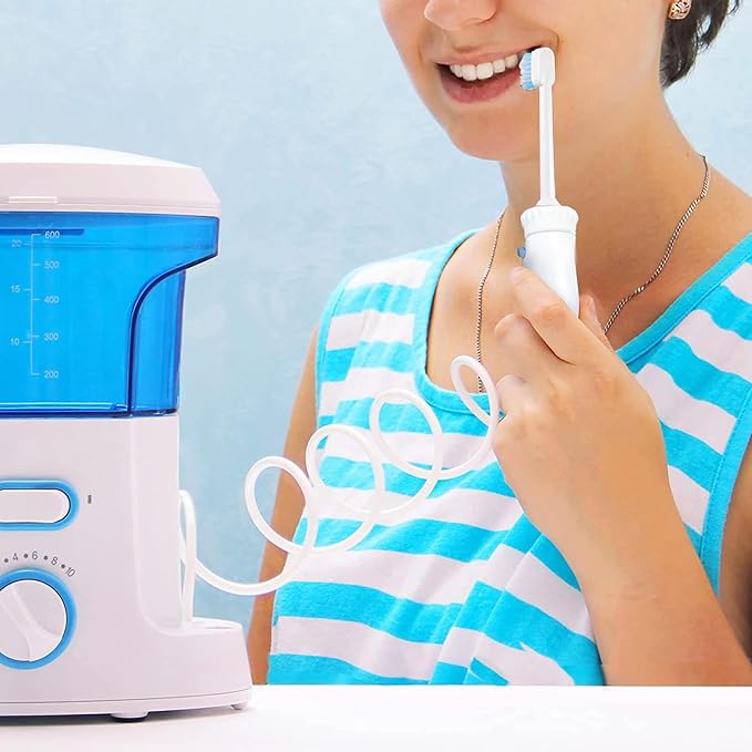 Replacement Tips for Waterpik Aquarius Water Flosser, Compatible with Waterpik Water Flossers Toothbrush Replacement Heads (6 Brush Head Tips)