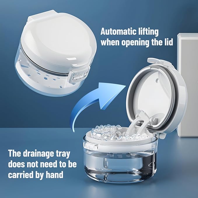 4 Pack Moldable Mouth Guard for Teeth Grinding at Night with Denture Bath Box for Adults Kids, Mouthguards for Grinding Teeth Dental Guard for Clenching Teeth, Sport Athletic, Whitening Tray