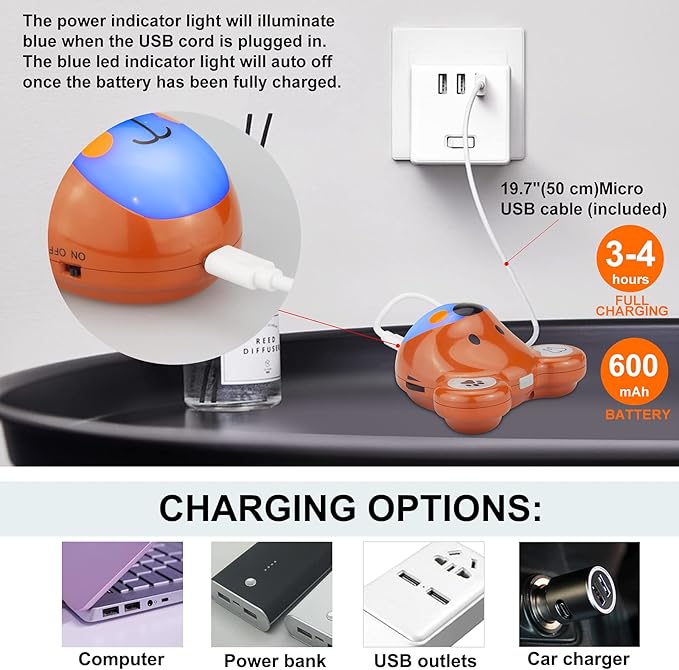 LUXSWAY Cute Animal Toothbrushing Timer for Kids with Musical Volume, 2 Minute Kid for Teeth, 20 Seconds Wash Hand Timer for Kids Training, Rechargeable Colored Led Light Visual Timer- Bear