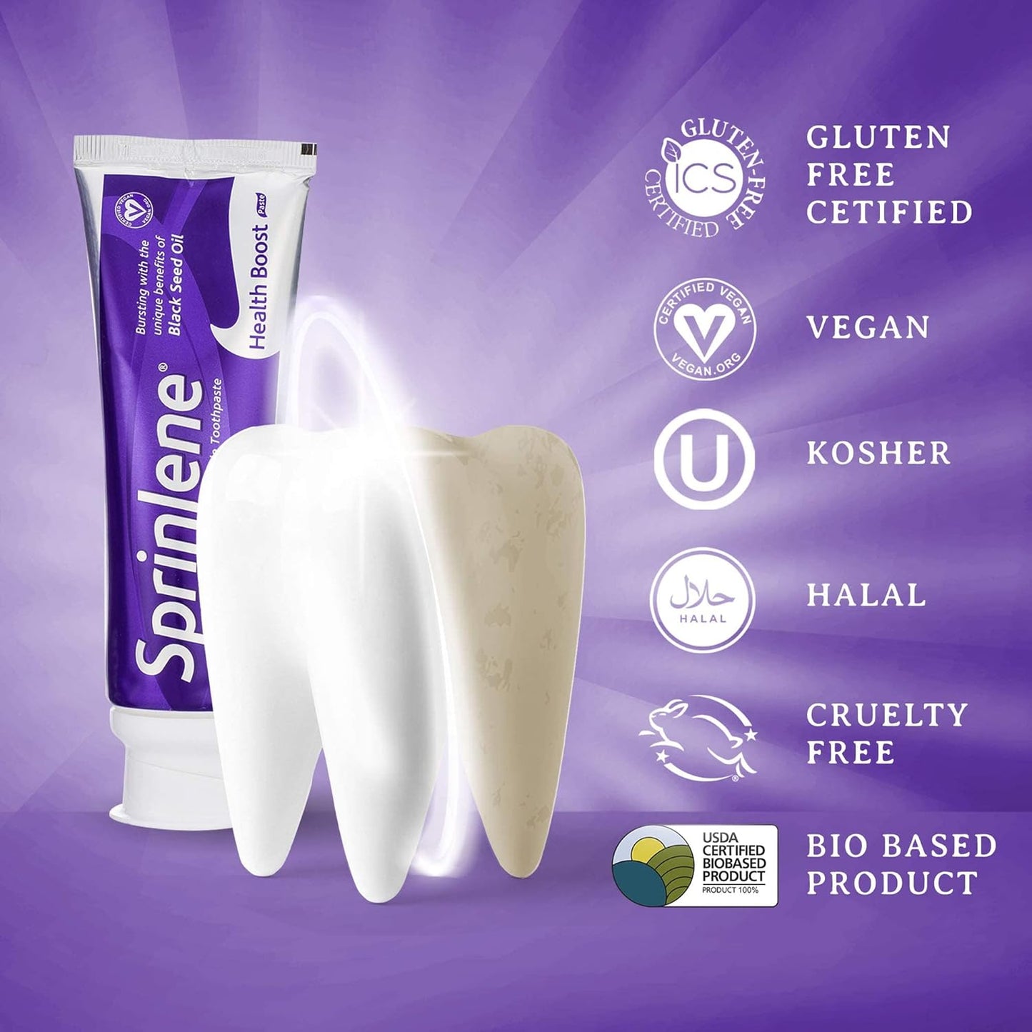 SprinJene Original Health Boost Toothpaste | Cavity Protection Fluoride Toothpaste for Healthy Teeth | 2 Pack